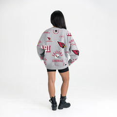 Arizona Cardinals Gameday Couture Women's Always On Repeat Fleece Sweatshirt - Heather Gray - NFL