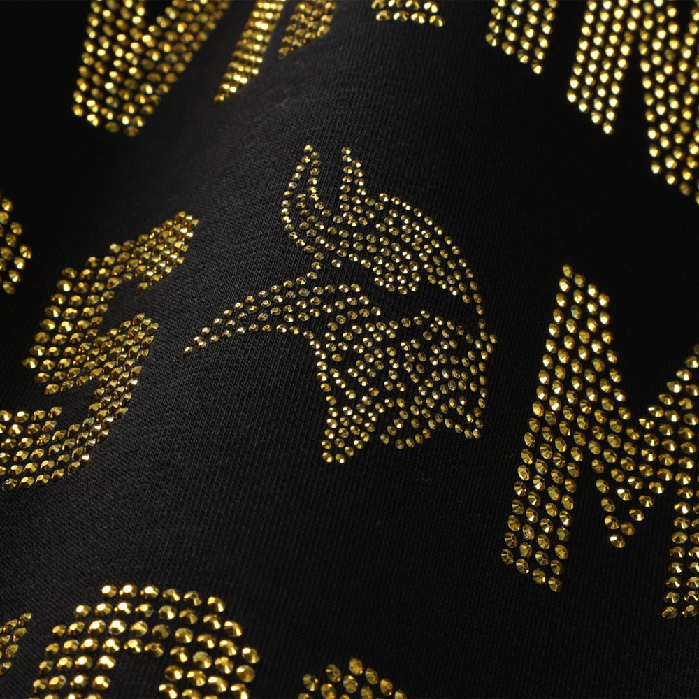 Minnesota Vikings Gameday Couture Women's Oversized Hype Era Rhinestone Text Sweatshirt - Black - NFL
