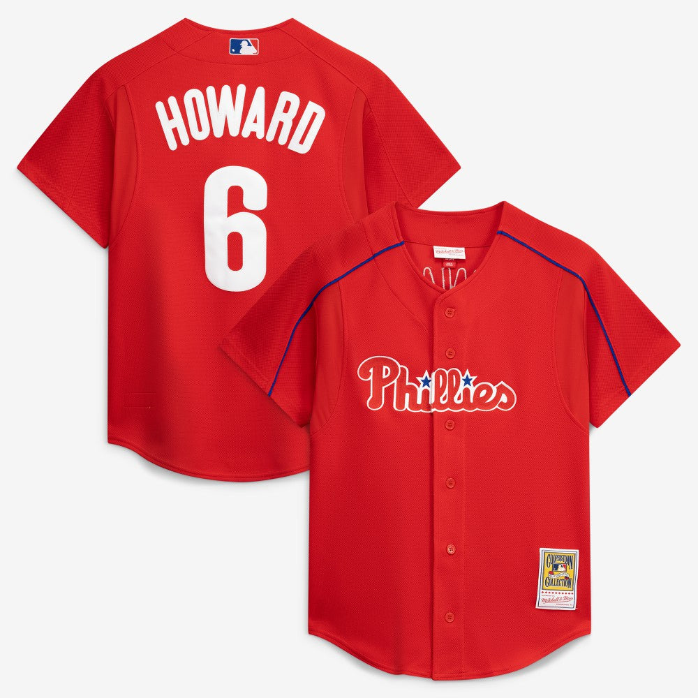 Ryan Howard Philadelphia Phillies Mitchell & Ness Cooperstown Collection Batting Practice Jersey Discount