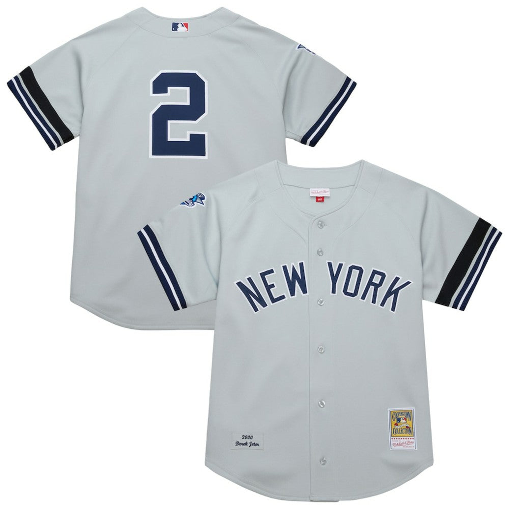 Derek Jeter New York Yankees Mitchell & Ness Cooperstown Collection 2000 World Series Authentic Jersey for sale