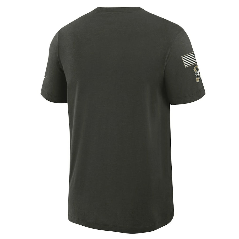 Dallas Cowboys 2025 Salute to Service Sideline Slub Dri-FIT T-Shirt - Forest Green - Nike
