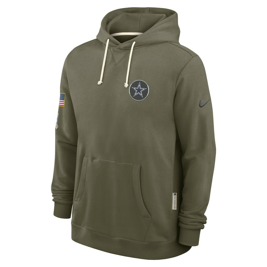 Dallas Cowboys 2025 Salute to Service Sideline Standard Issue Dri-FIT Hoodie - Olive - Nike