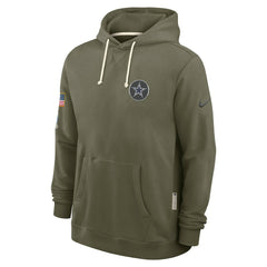 Dallas Cowboys 2025 Salute to Service Sideline Standard Issue Dri-FIT Hoodie - Olive - Nike