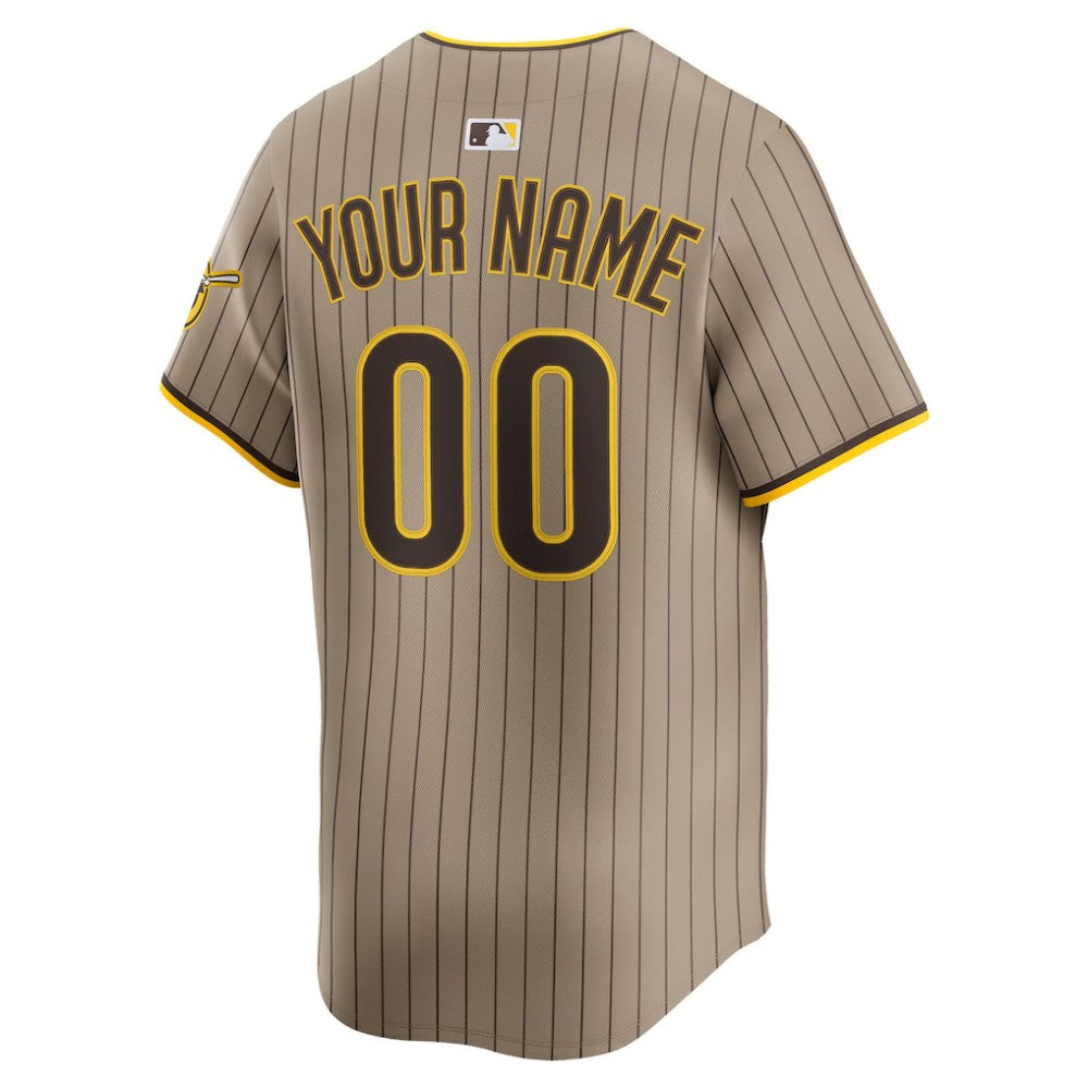 San Diego Padres Nike Alternate Limited Custom Jersey for sale