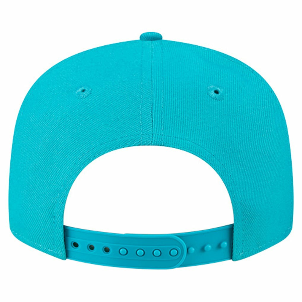 Miami Dolphins New Era Youth Main Script 9FIFTY Snapback Hat - Aqua - NFL