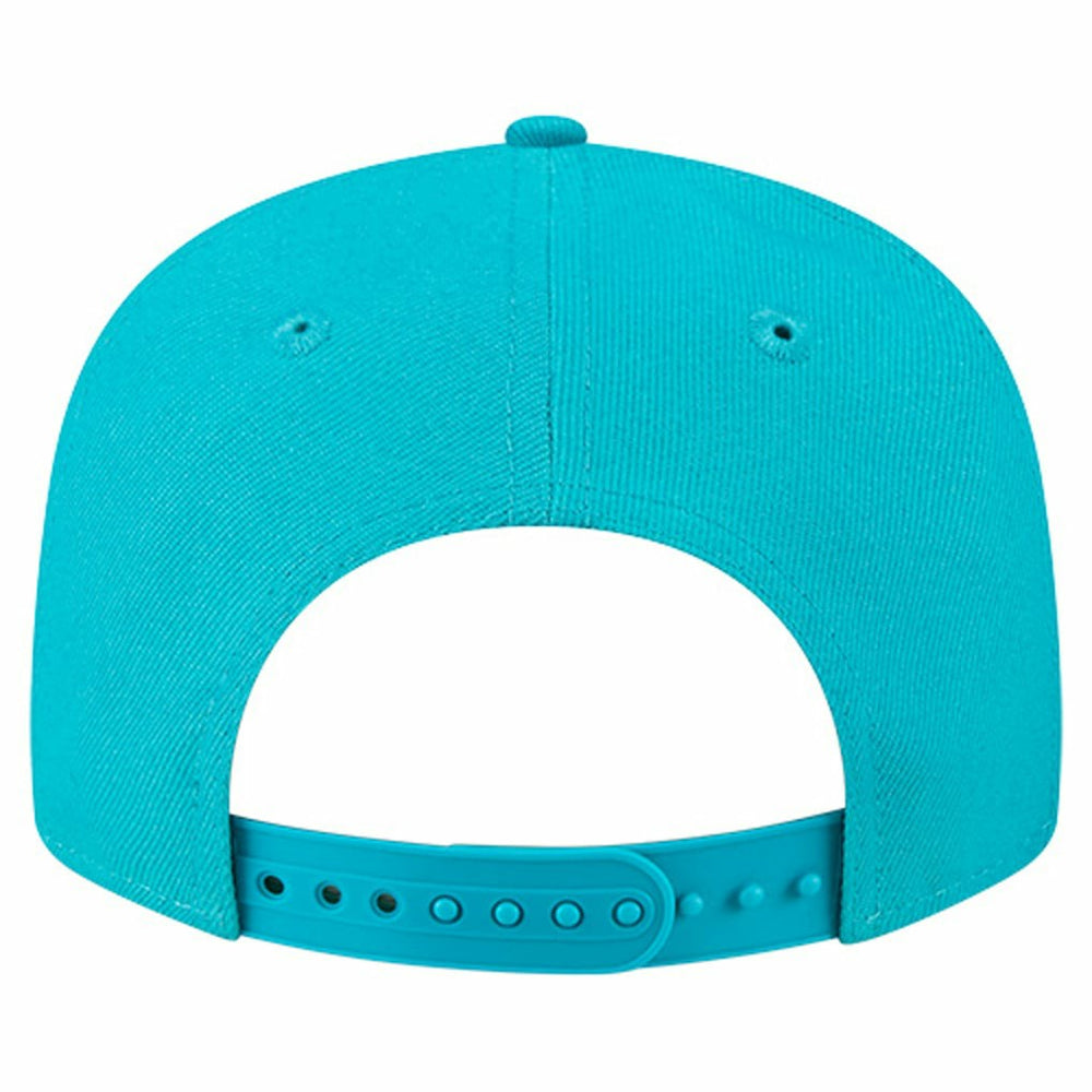 Miami Dolphins New Era Youth Main Script 9FIFTY Snapback Hat - Aqua - NFL