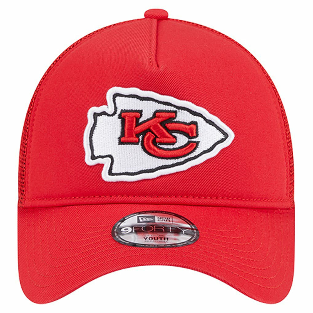 Kansas City Chiefs New Era Preschool Main A-Frame 9FORTY Adjustable Hat - Red - NFL