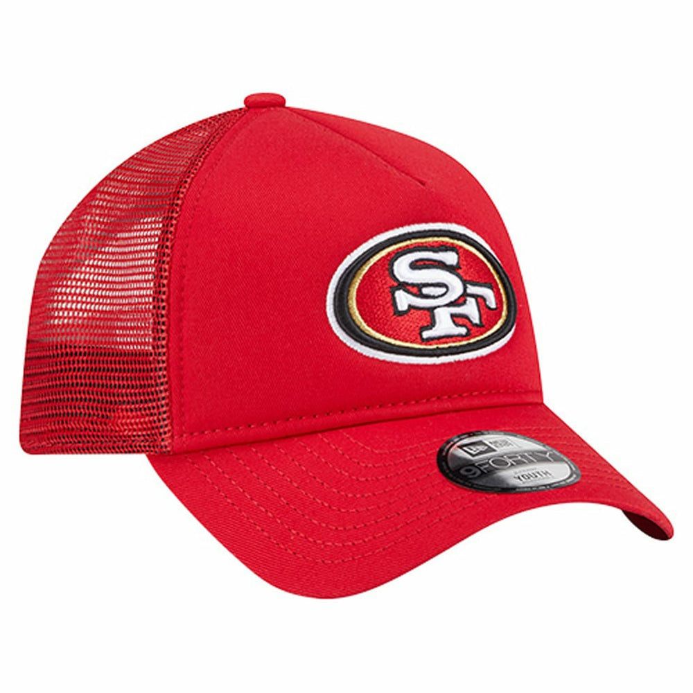 San Francisco 49ers New Era Preschool Main A-Frame 9FORTY Adjustable Hat - Scarlet - NFL