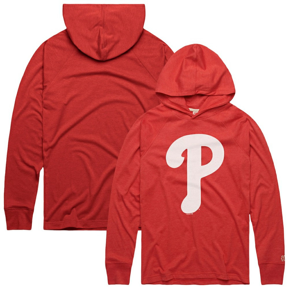 Philadelphia Phillies Homage Lightweight Raglan Tri-Blend Pullover Hoodie Outlet