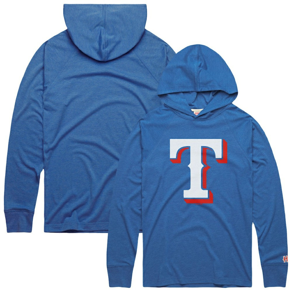 Texas Rangers Homage Lightweight Raglan Tri-Blend Pullover Hoodie for sale