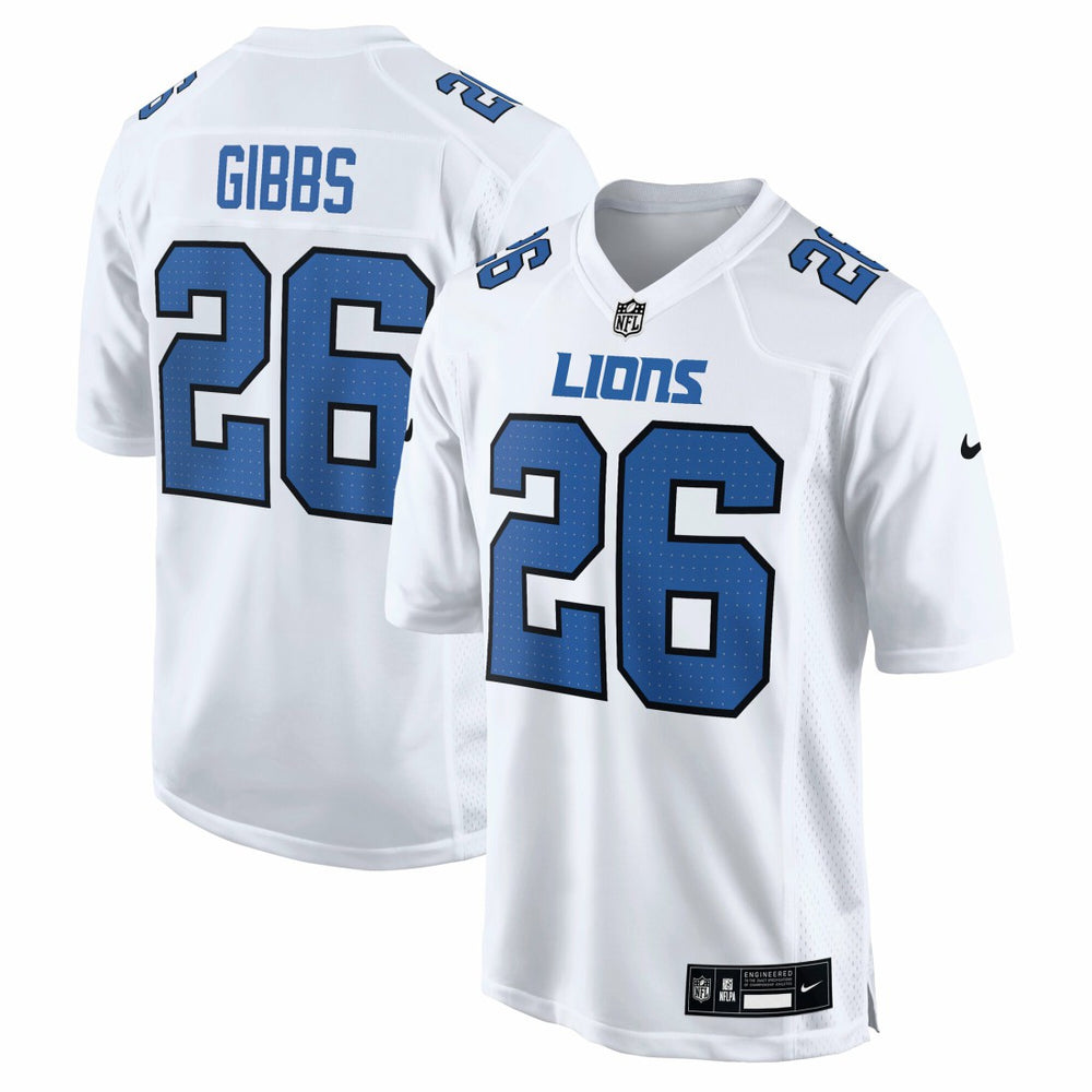 Jahmyr Gibbs Detroit Lions Tundra Fashion Game Jersey - White - Nike