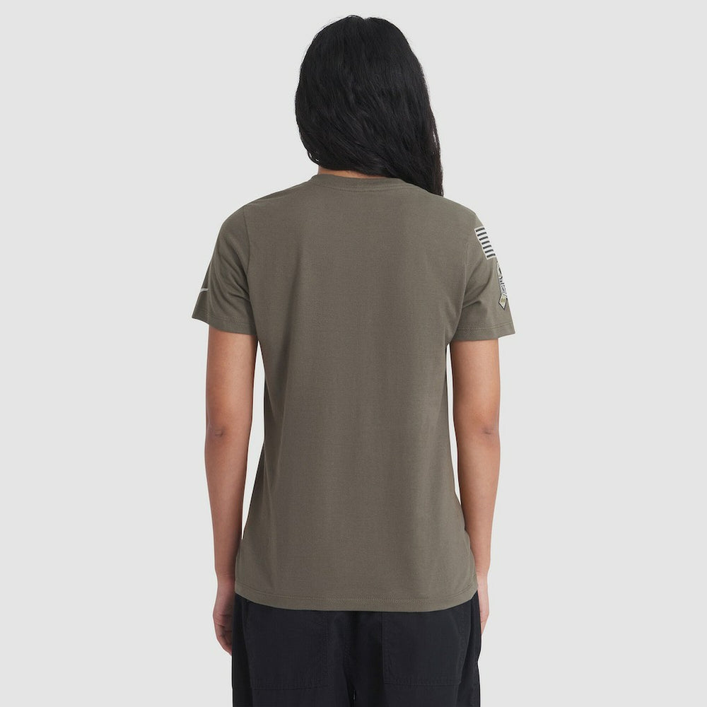 Washington Commanders Women's 2025 Salute to Service Sideline T-Shirt - Olive - Nike