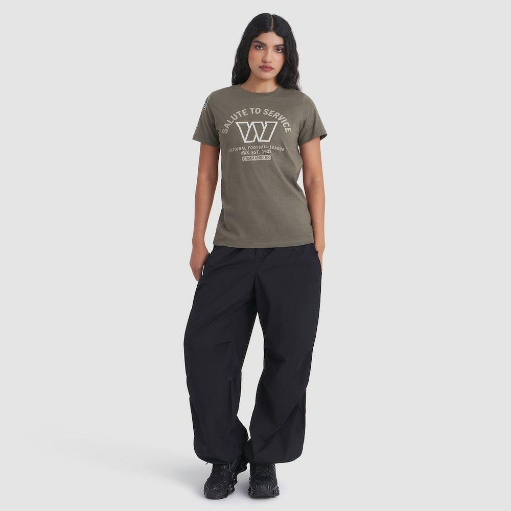 Washington Commanders Women's 2025 Salute to Service Sideline T-Shirt - Olive - Nike