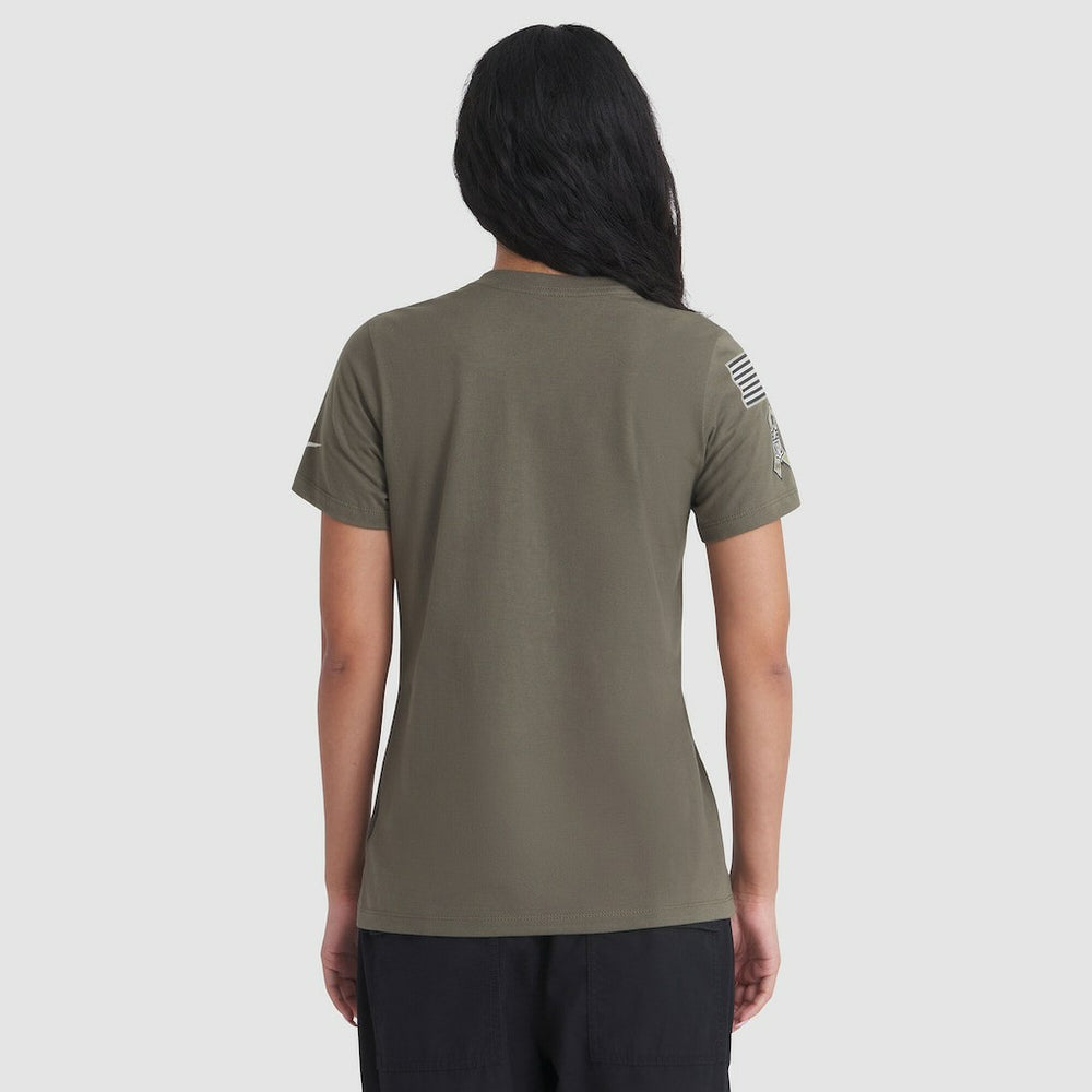 Houston Texans Women's 2025 Salute to Service Sideline T-Shirt - Olive - Nike