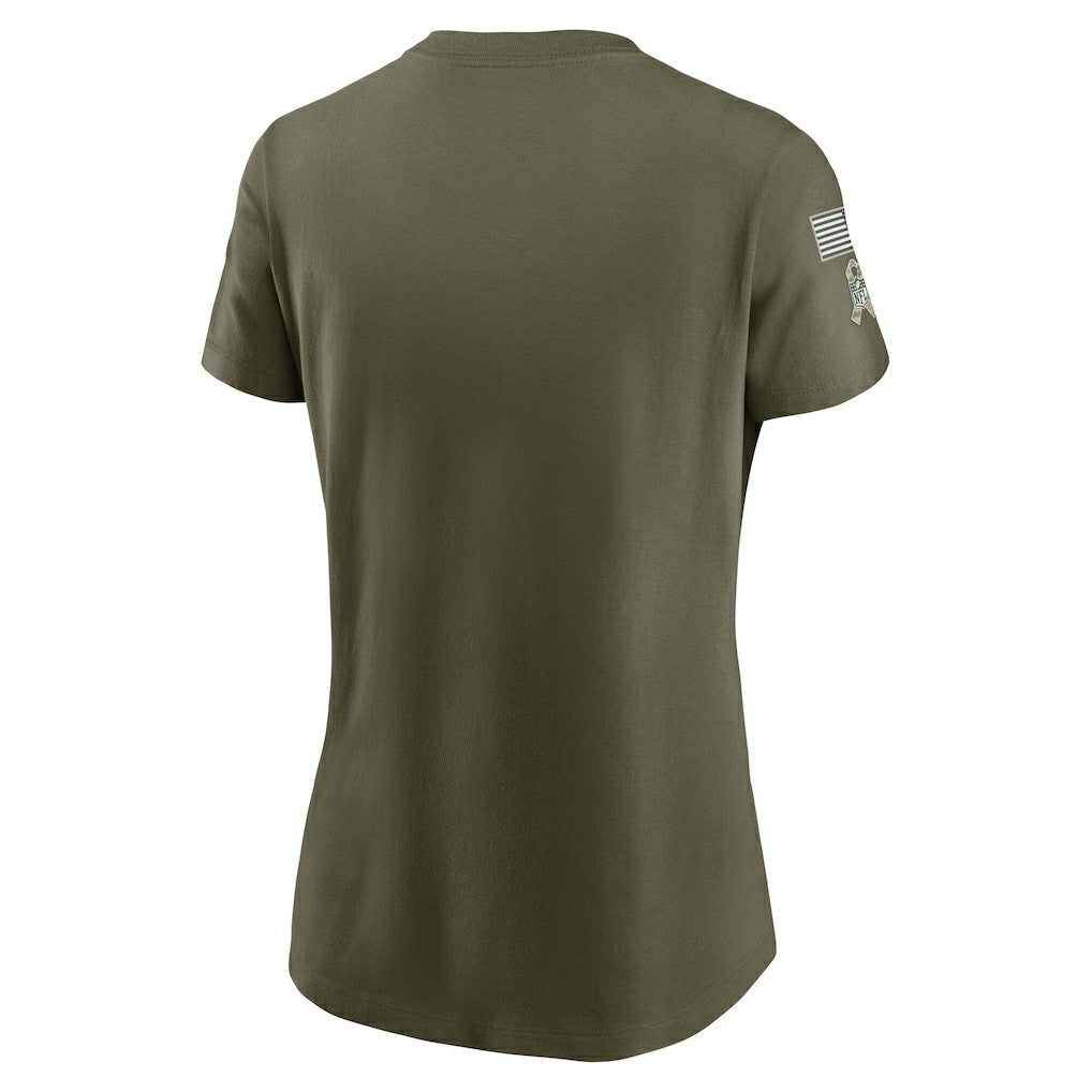 Philadelphia Eagles Women's 2025 Salute to Service Sideline T-Shirt - Olive - Nike
