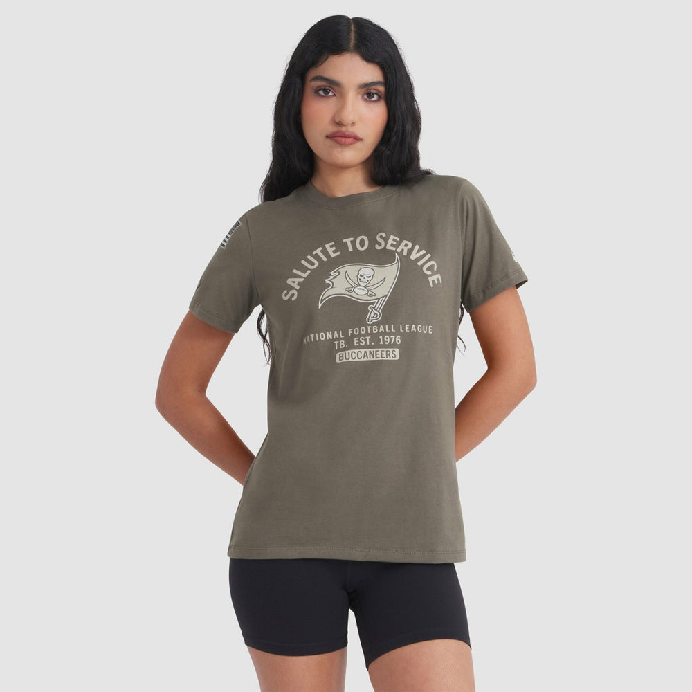 Tampa Bay Buccaneers Women's 2025 Salute to Service Sideline T-Shirt - Olive - Nike