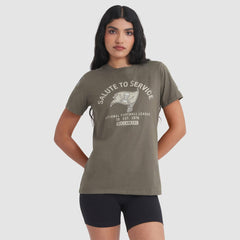 Tampa Bay Buccaneers Women's 2025 Salute to Service Sideline T-Shirt - Olive - Nike