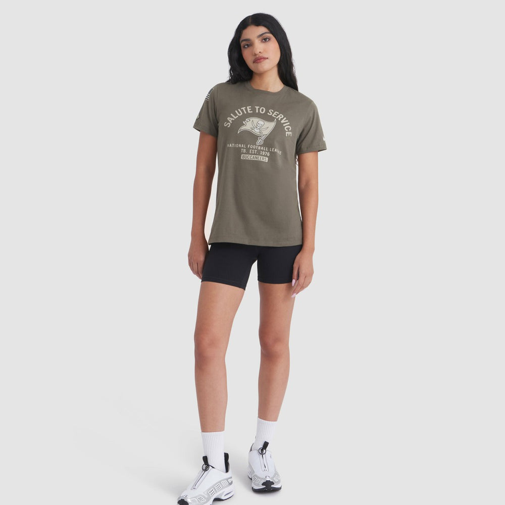 Tampa Bay Buccaneers Women's 2025 Salute to Service Sideline T-Shirt - Olive - Nike