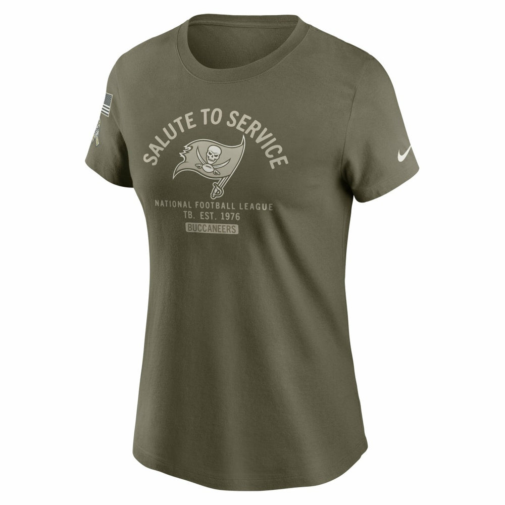 Tampa Bay Buccaneers Women's 2025 Salute to Service Sideline T-Shirt - Olive - Nike