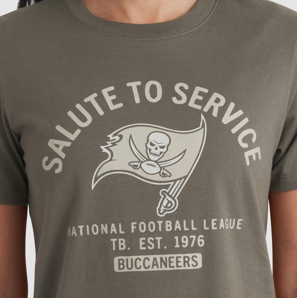 Tampa Bay Buccaneers Women's 2025 Salute to Service Sideline T-Shirt - Olive - Nike