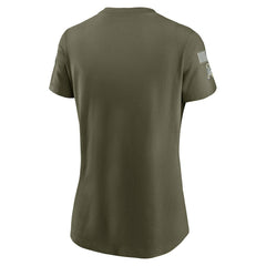 Minnesota Vikings Women's 2025 Salute to Service Sideline T-Shirt - Olive - Nike
