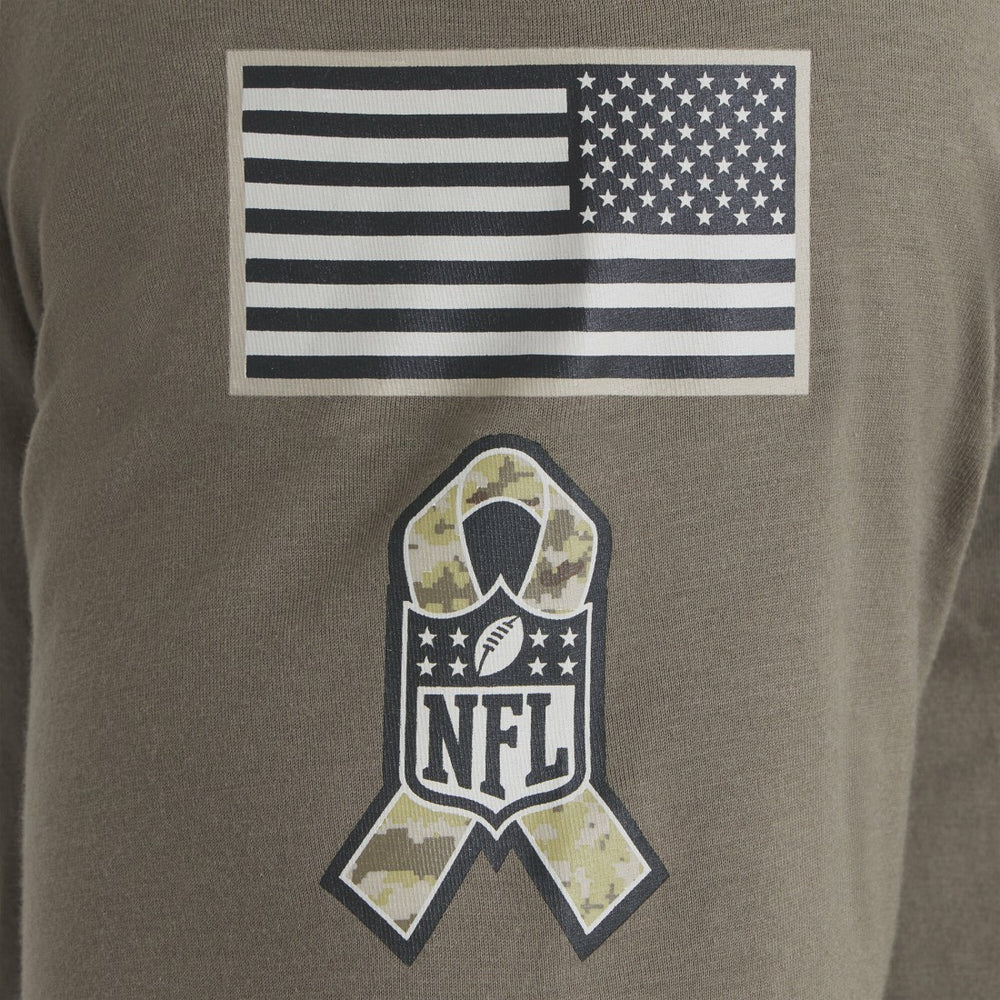 Detroit Lions Women's 2025 Salute to Service Sideline T-Shirt - Olive - Nike