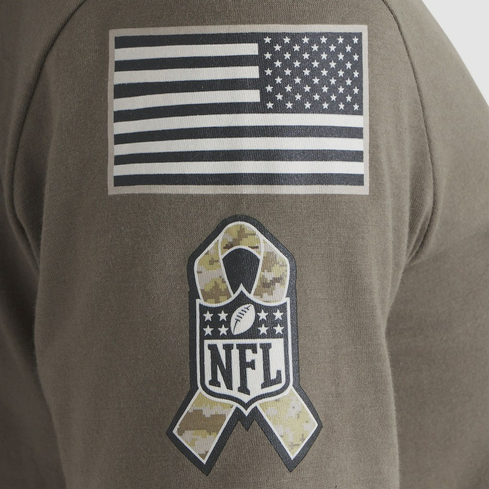 Baltimore Ravens Women's 2025 Salute to Service Sideline T-Shirt - Olive - Nike