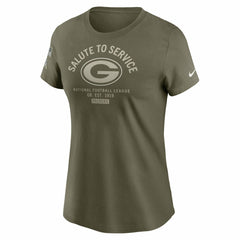 Green Bay Packers Women's 2025 Salute to Service Sideline T-Shirt - Olive - Nike