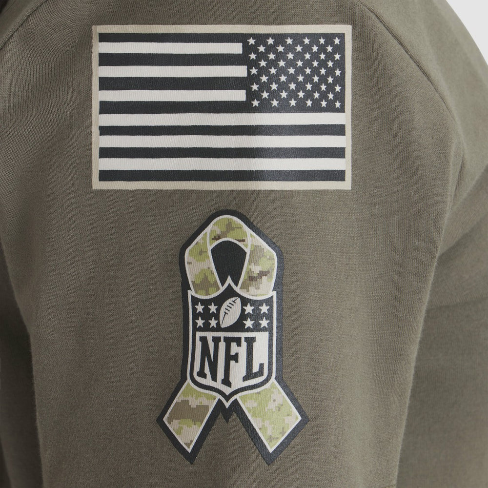 Green Bay Packers Women's 2025 Salute to Service Sideline T-Shirt - Olive - Nike
