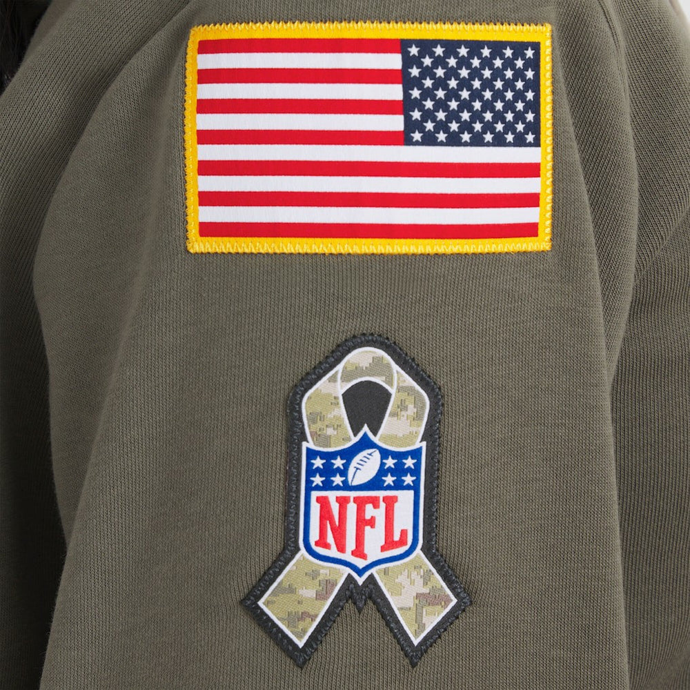 Arizona Cardinals Women's 2025 Salute to Service Sideline Standard Issue Dri-FIT Hoodie - Olive - Nike