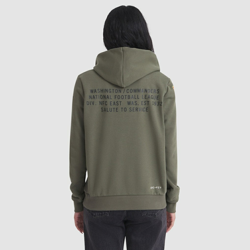Washington Commanders Women's 2025 Salute to Service Sideline Standard Issue Dri-FIT Hoodie - Olive - Nike