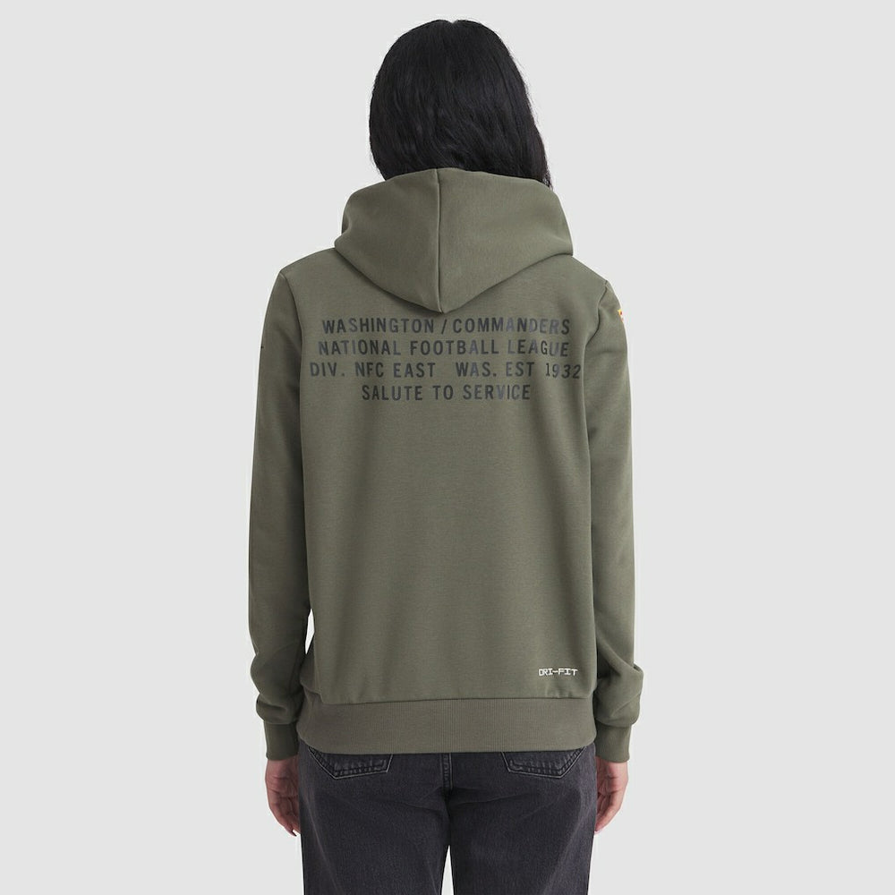 Washington Commanders Women's 2025 Salute to Service Sideline Standard Issue Dri-FIT Hoodie - Olive - Nike