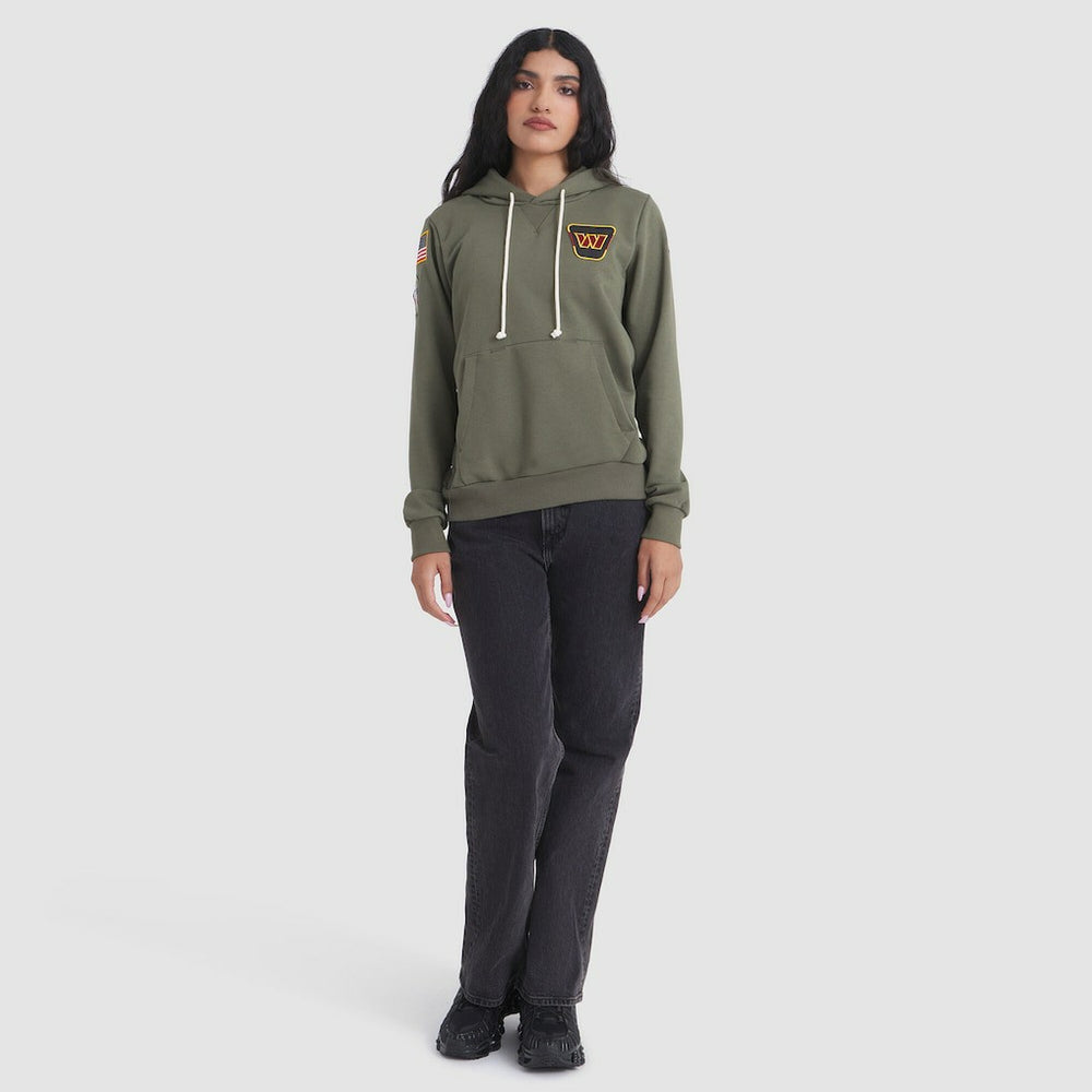 Washington Commanders Women's 2025 Salute to Service Sideline Standard Issue Dri-FIT Hoodie - Olive - Nike