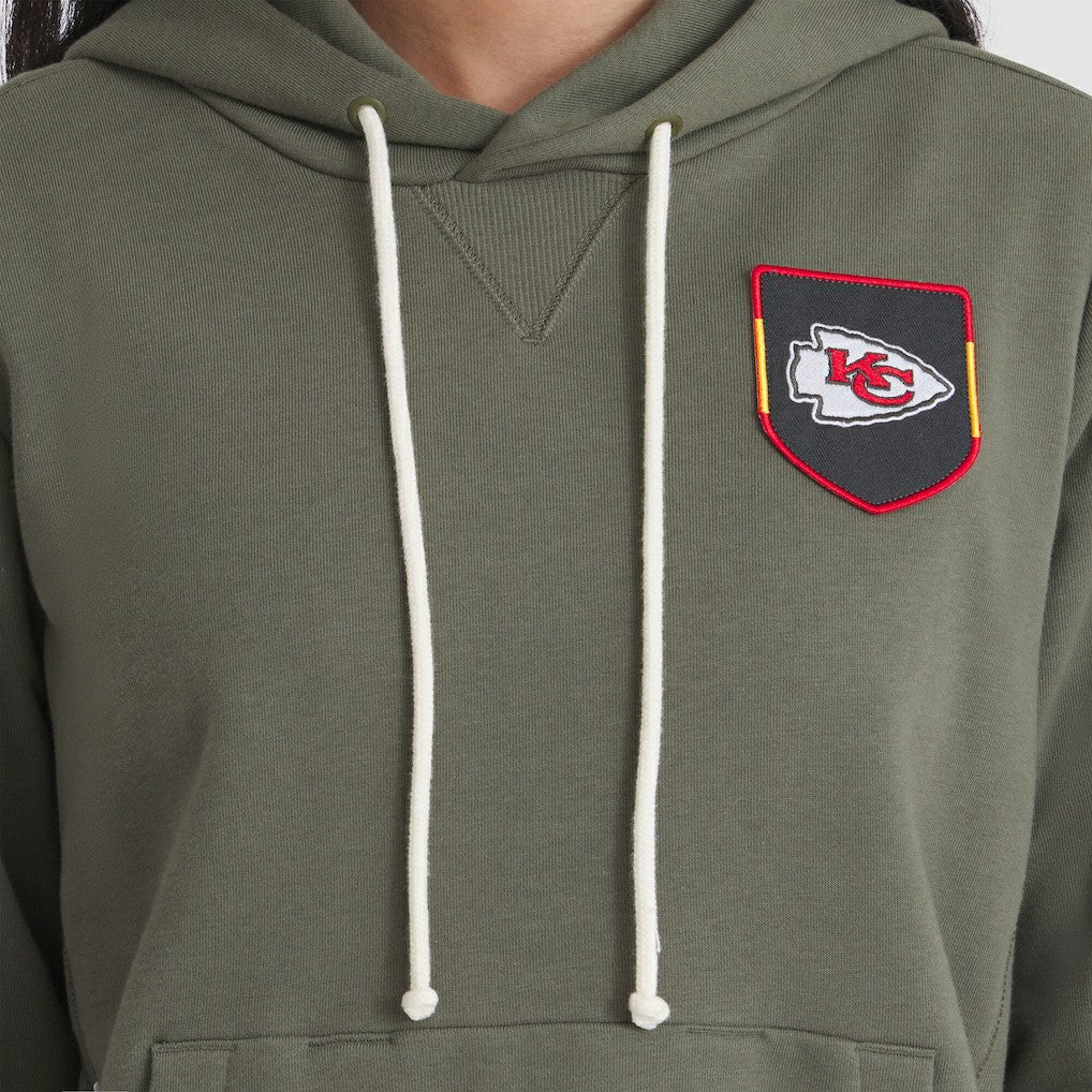 Kansas City Chiefs Women's 2025 Salute to Service Sideline Standard Issue Dri-FIT Hoodie - Olive - Nike
