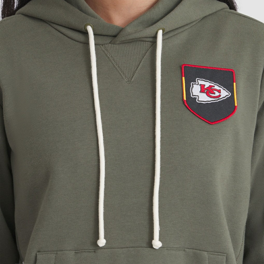 Kansas City Chiefs Women's 2025 Salute to Service Sideline Standard Issue Dri-FIT Hoodie - Olive - Nike
