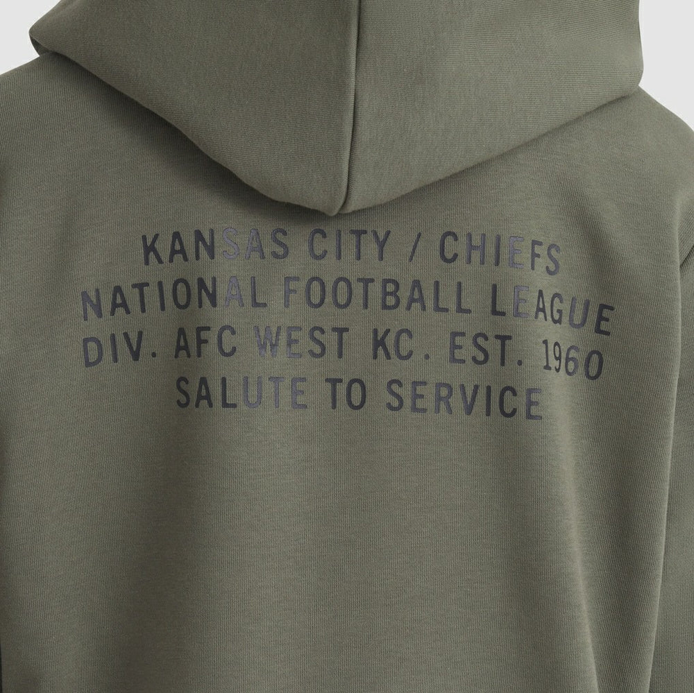 Kansas City Chiefs Women's 2025 Salute to Service Sideline Standard Issue Dri-FIT Hoodie - Olive - Nike