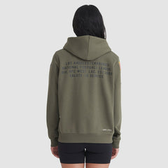 Los Angeles Chargers Women's 2025 Salute to Service Sideline Standard Issue Dri-FIT Hoodie - Olive - Nike