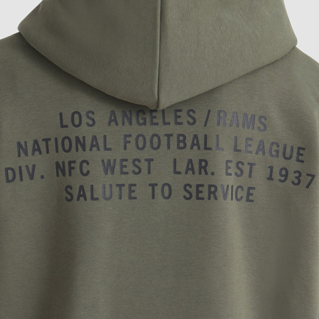 Los Angeles Rams Women's 2025 Salute to Service Sideline Standard Issue Dri-FIT Hoodie - Olive - Nike