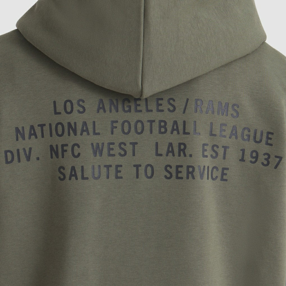 Los Angeles Rams Women's 2025 Salute to Service Sideline Standard Issue Dri-FIT Hoodie - Olive - Nike