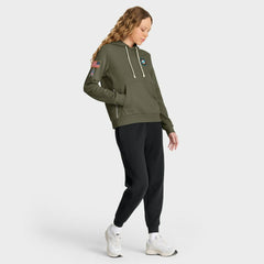 Miami Dolphins Women's 2025 Salute to Service Sideline Standard Issue Dri-FIT Hoodie - Olive - Nike
