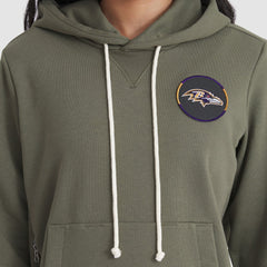Baltimore Ravens Women's 2025 Salute to Service Sideline Standard Issue Dri-FIT Hoodie - Olive - Nike