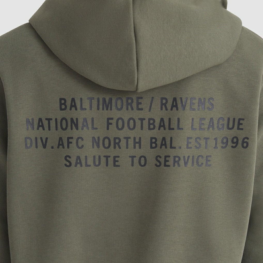 Baltimore Ravens Women's 2025 Salute to Service Sideline Standard Issue Dri-FIT Hoodie - Olive - Nike