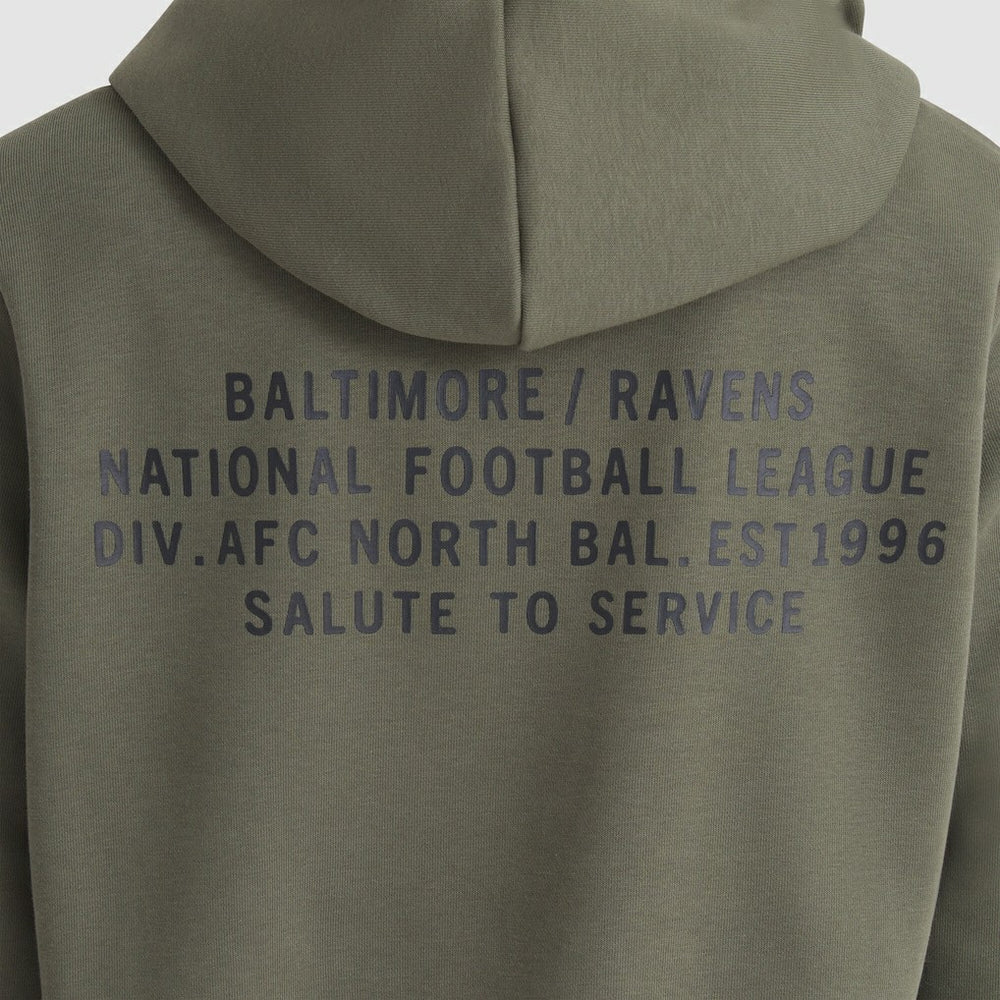 Baltimore Ravens Women's 2025 Salute to Service Sideline Standard Issue Dri-FIT Hoodie - Olive - Nike