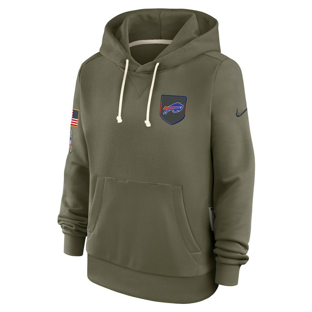 Buffalo Bills Women's 2025 Salute to Service Sideline Standard Issue Dri-FIT Hoodie - Olive - Nike