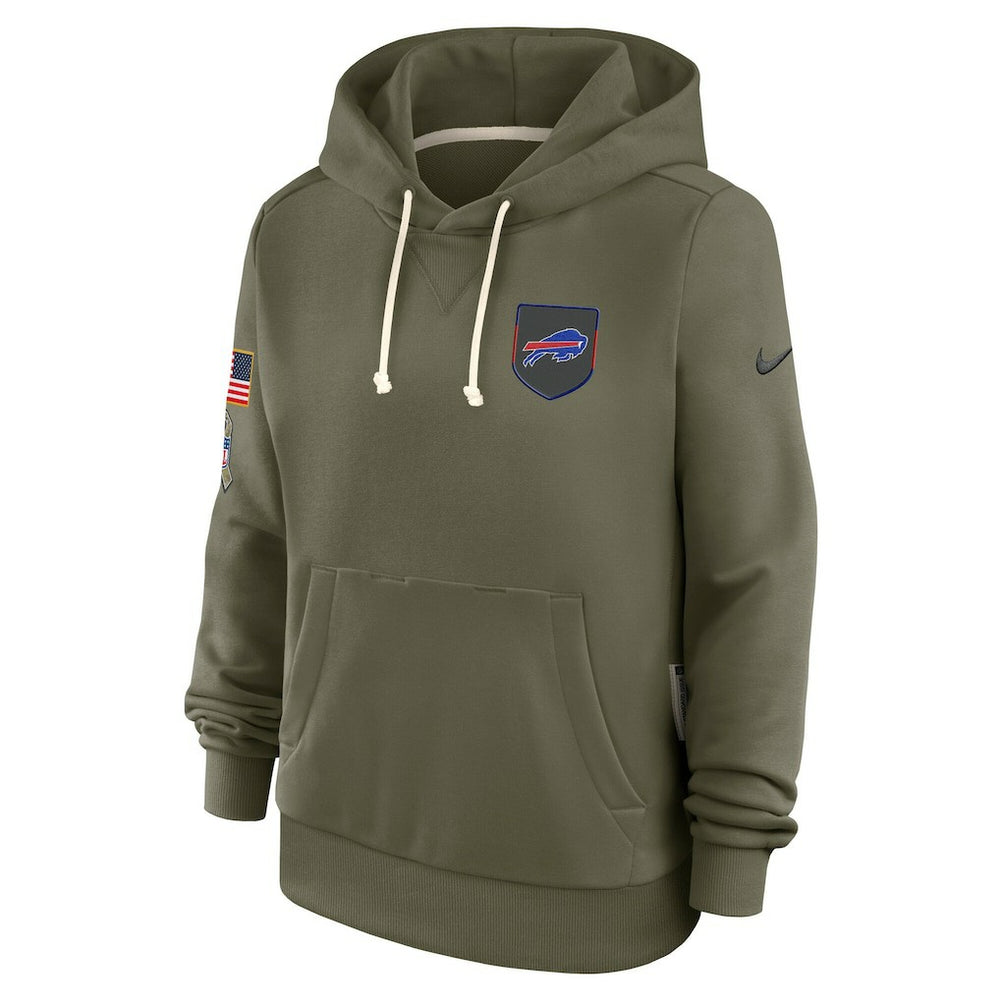 Buffalo Bills Women's 2025 Salute to Service Sideline Standard Issue Dri-FIT Hoodie - Olive - Nike