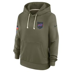 Buffalo Bills Women's 2025 Salute to Service Sideline Standard Issue Dri-FIT Hoodie - Olive - Nike