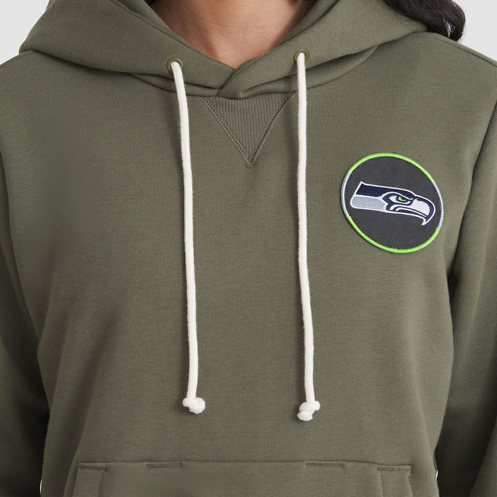 Seattle Seahawks Women's 2025 Salute to Service Sideline Standard Issue Dri-FIT Hoodie - Olive - Nike