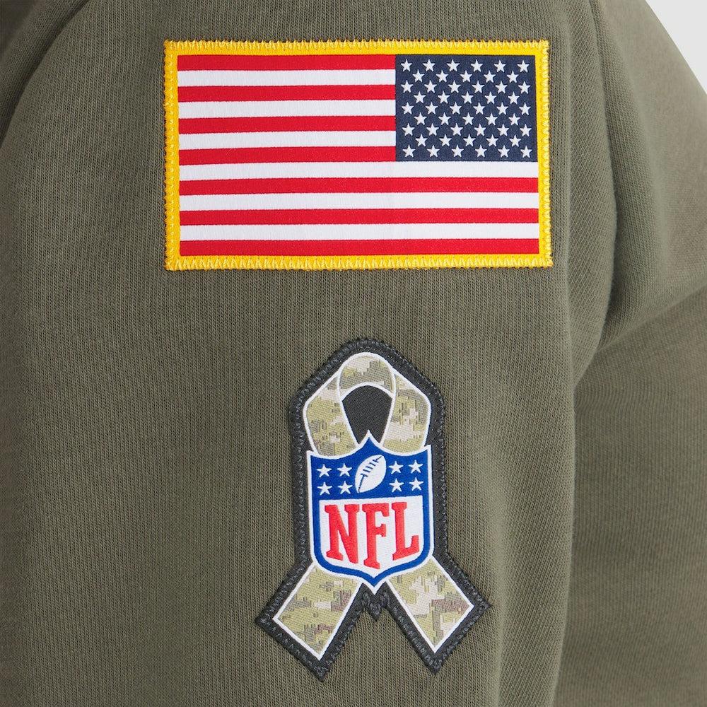 Seattle Seahawks Women's 2025 Salute to Service Sideline Standard Issue Dri-FIT Hoodie - Olive - Nike