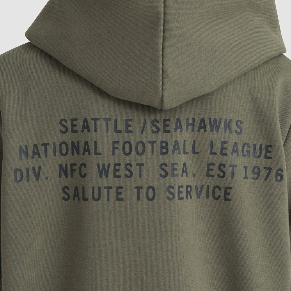 Seattle Seahawks Women's 2025 Salute to Service Sideline Standard Issue Dri-FIT Hoodie - Olive - Nike