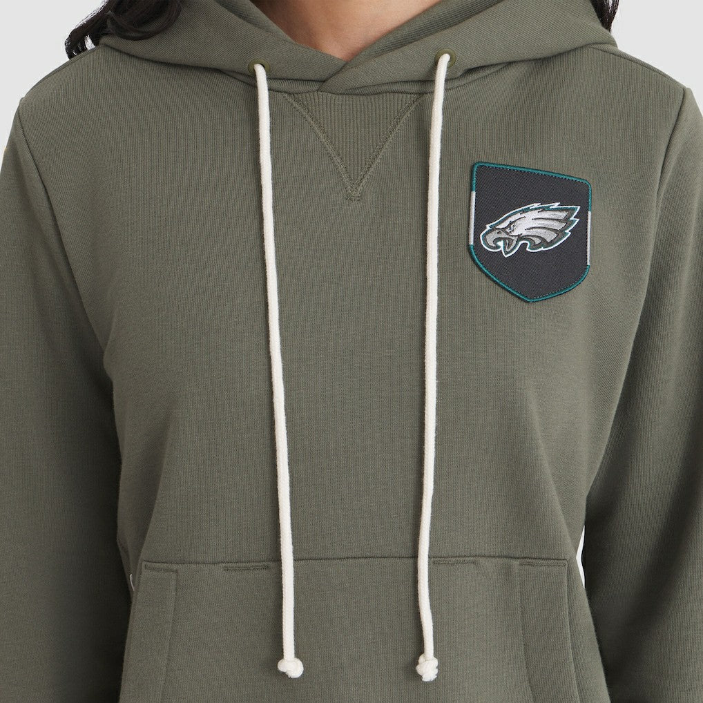 Philadelphia Eagles Women's 2025 Salute to Service Sideline Standard Issue Dri-FIT Hoodie - Olive - Nike